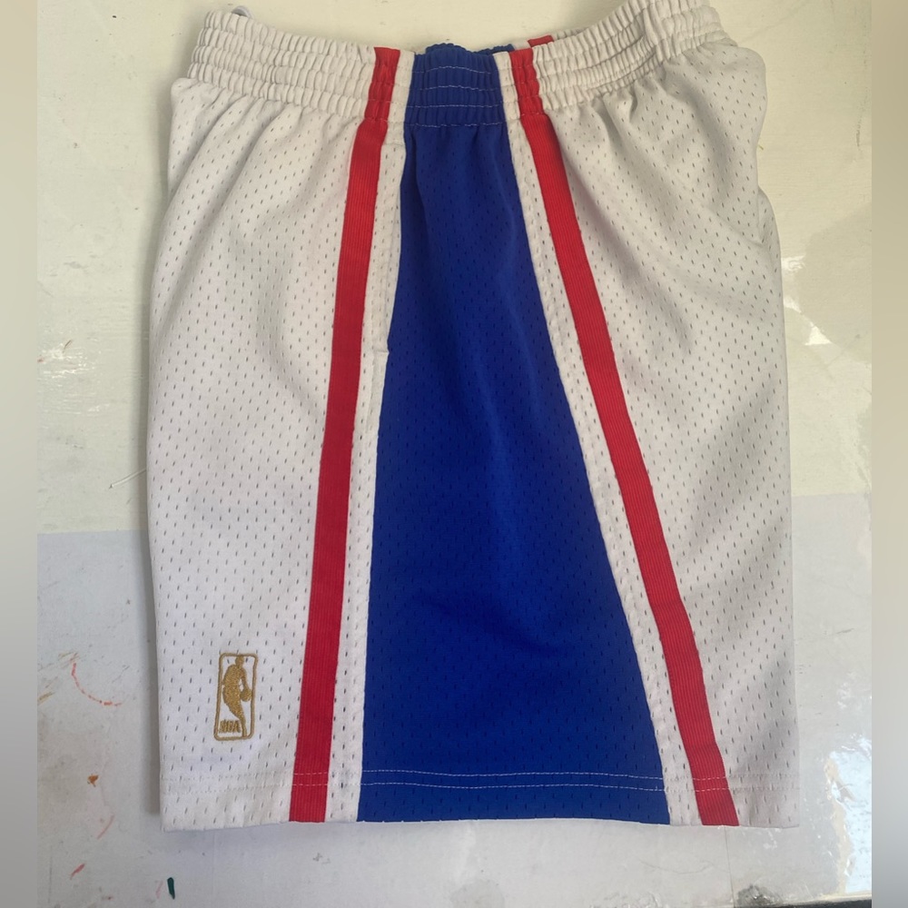 76ers jersey shorts by Mitchill n ness